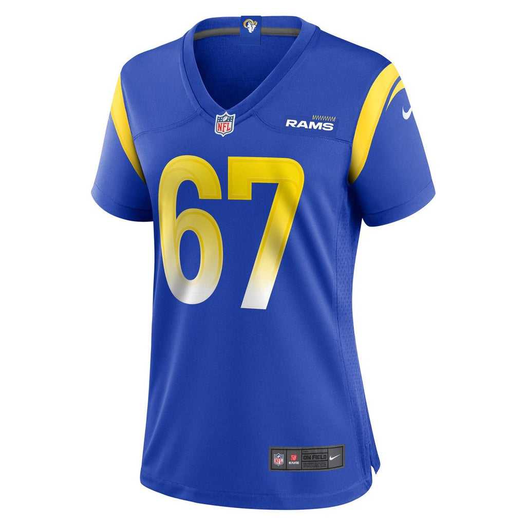 Justin Dedich Los Angeles Rams Women's Game Jersey - Royal