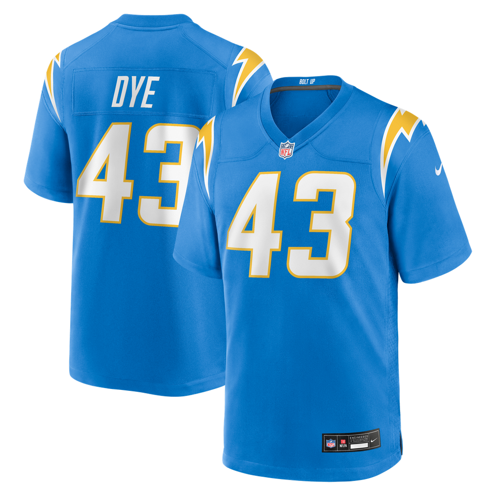 Troy Dye Los Angeles Chargers Game Jersey - Powder Blue