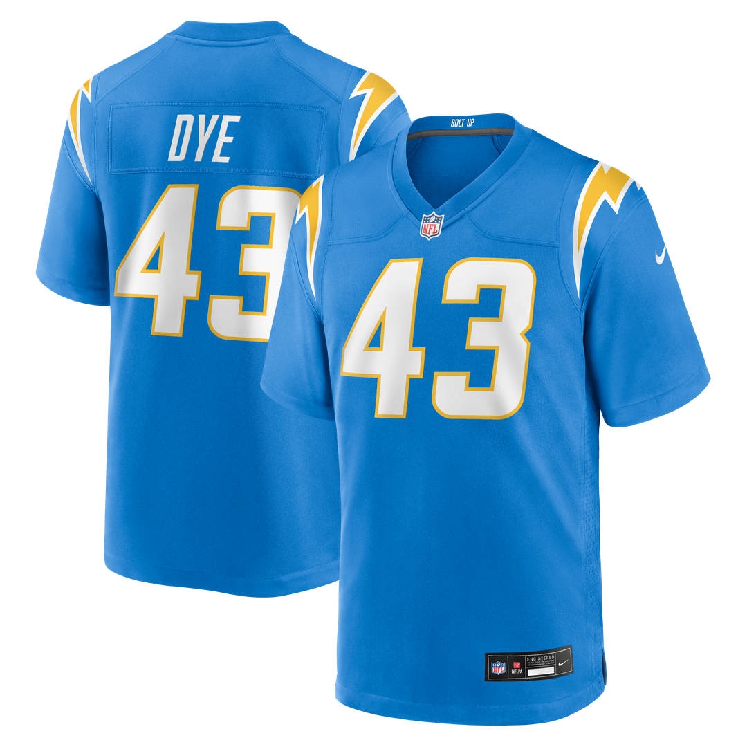 Troy Dye Los Angeles Chargers Game Jersey - Powder Blue
