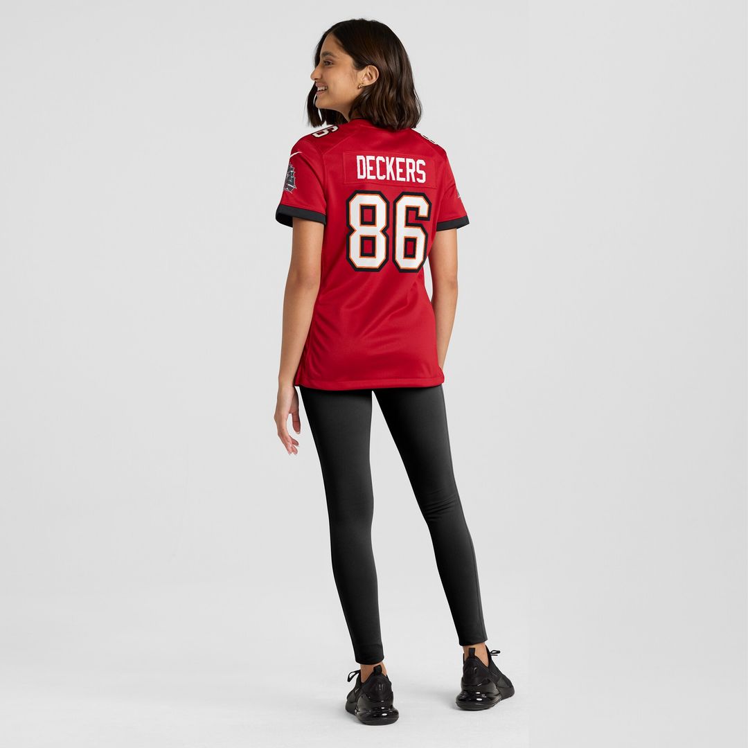 Evan Deckers Tampa Bay Buccaneers Women's Team Game Jersey - Red
