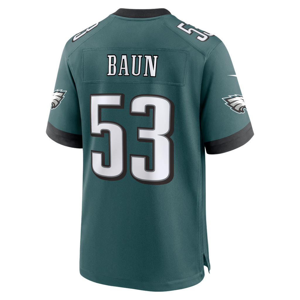 Zack Baun Philadelphia Eagles Team Game Jersey - Midnight Green