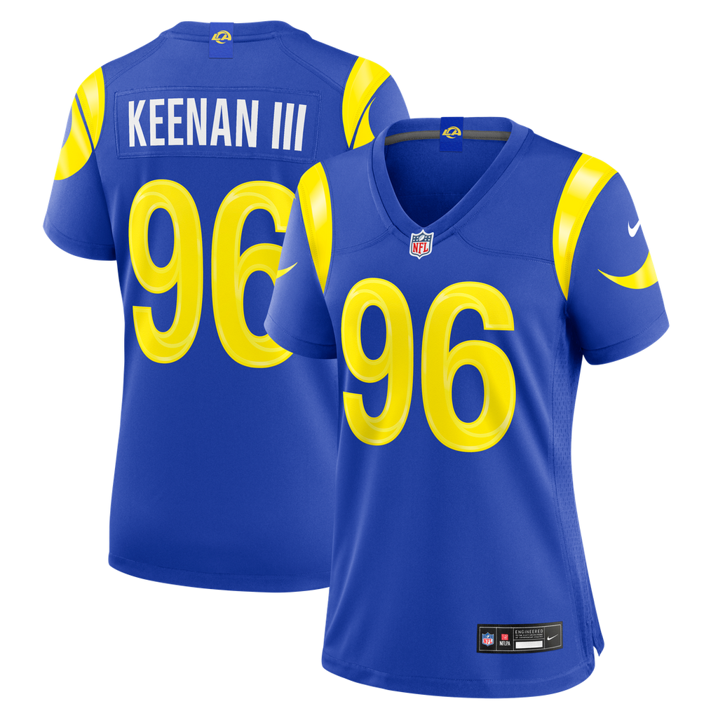 Tim Keenan III Los Angeles Rams Women's Team Game Jersey - Royal