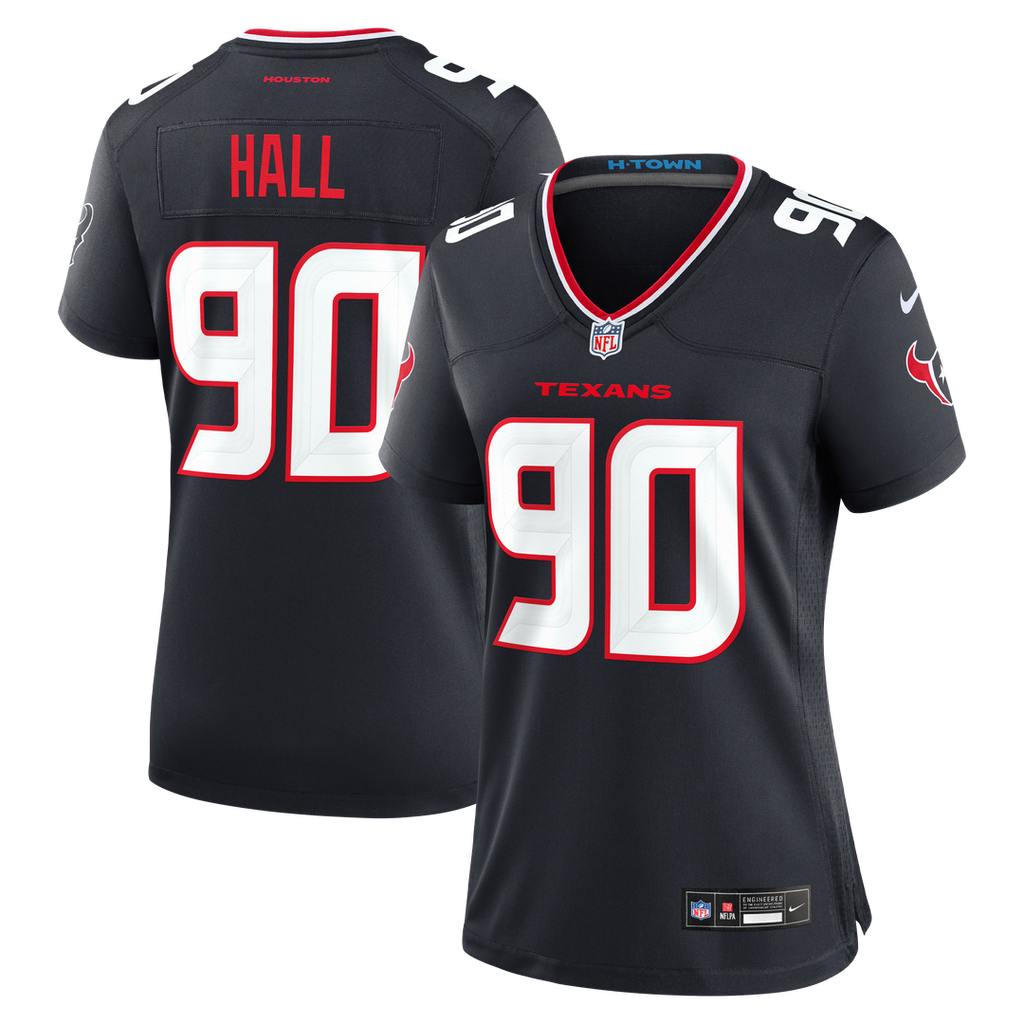 Logan Hall Houston Texans Women's Team Game Jersey - Navy