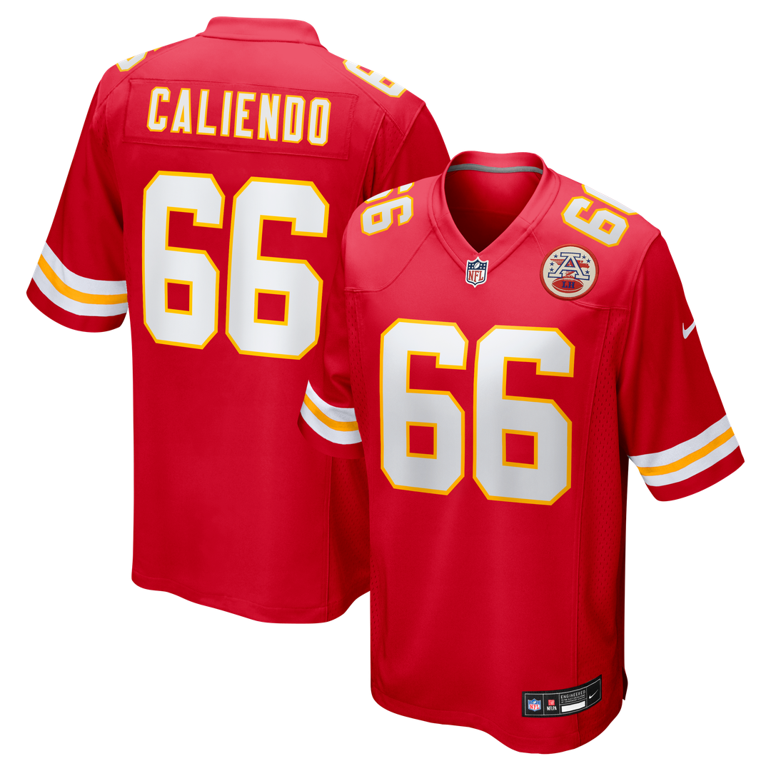 Mike Caliendo Kansas City Chiefs Game Player Jersey - Red
