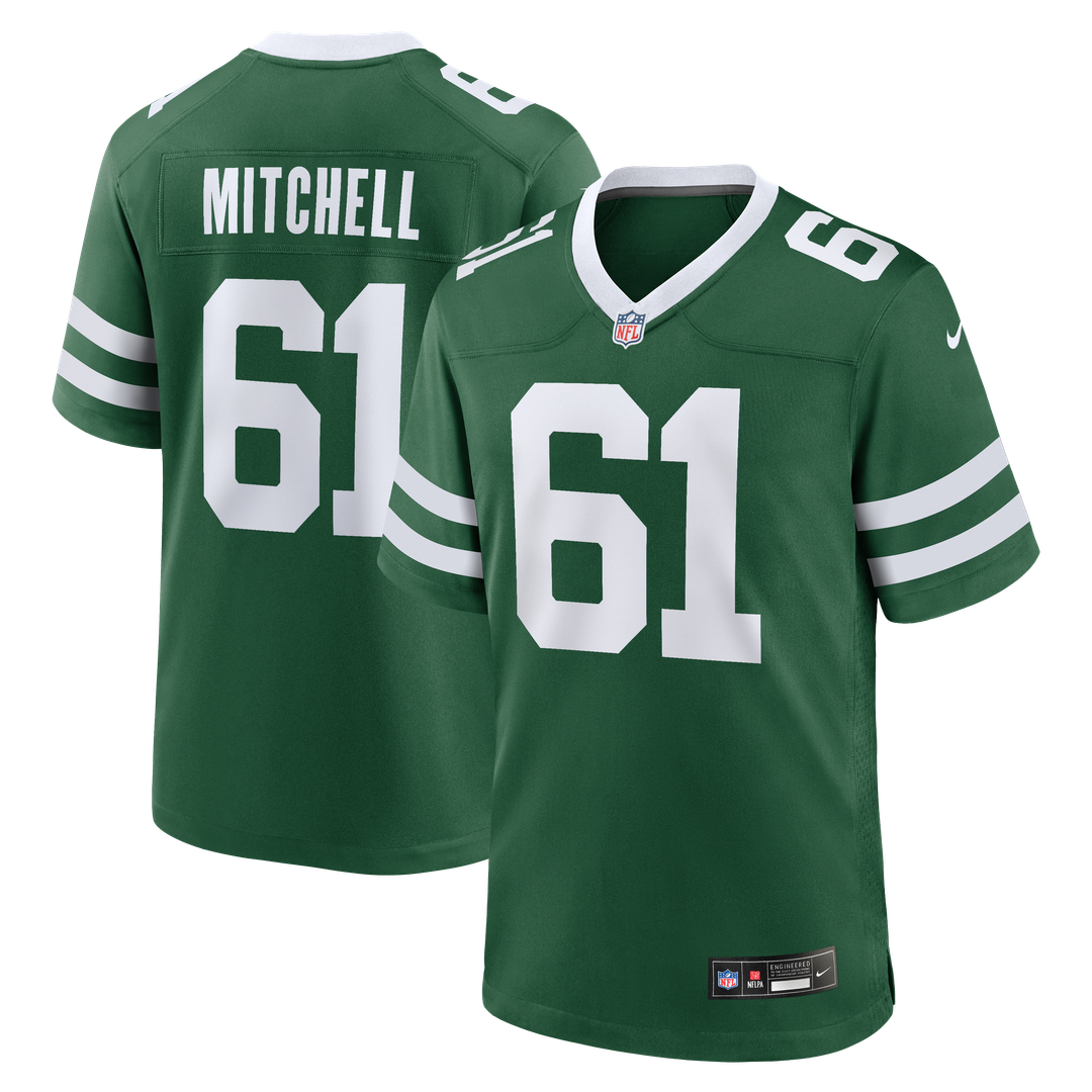 Max Mitchell New York Jets Team Game Jersey - Legacy Green