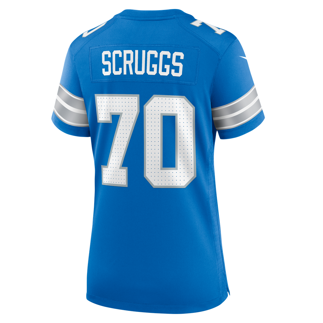 Juice Scruggs Detroit Lions Women's Team Game Jersey - Blue