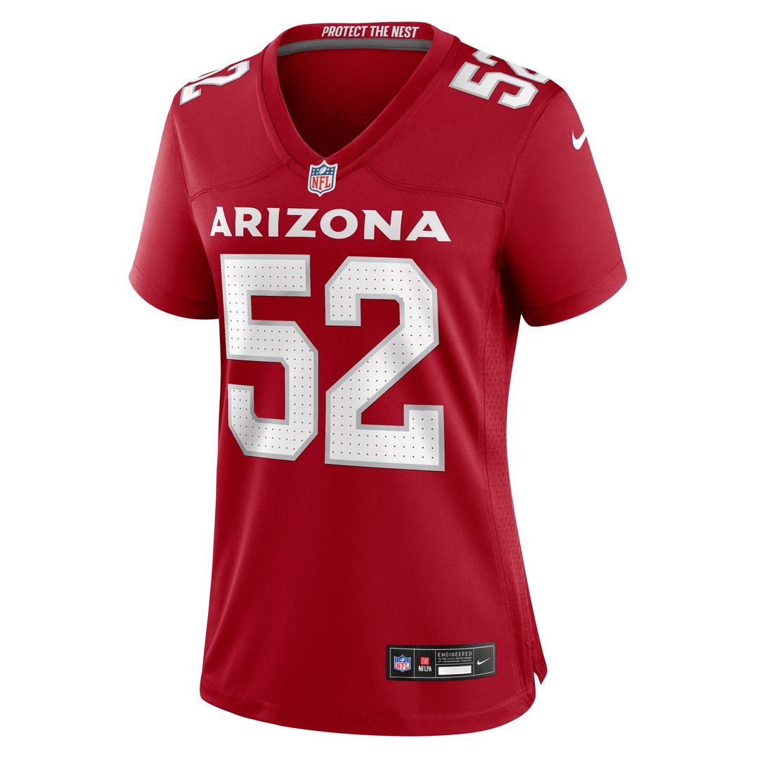 Burch Arizona Cardinals Women's Team Game Jersey - Cardinal