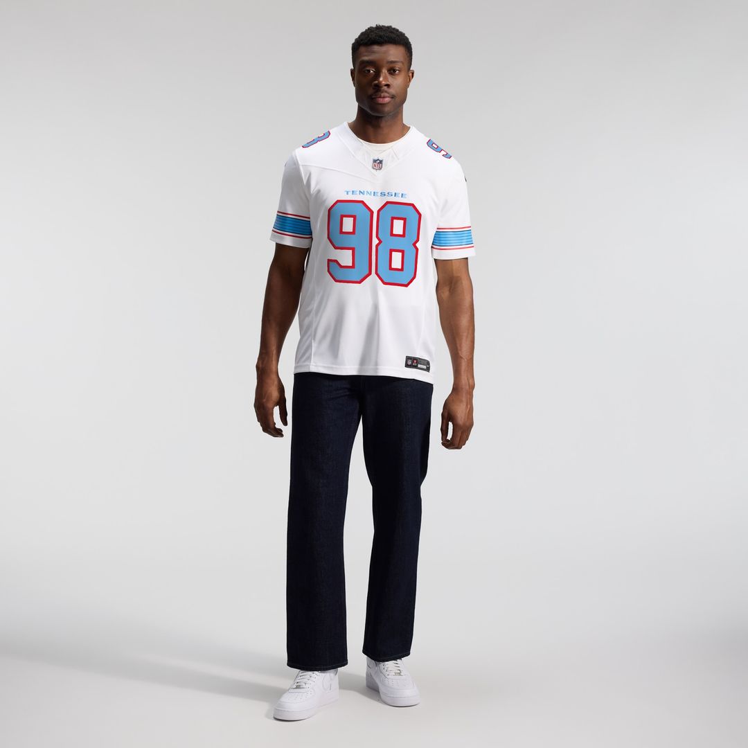 Jeffery Simmons Tennessee Titans Vapor F.U.S.E. Stitched Limited Jersey - White
