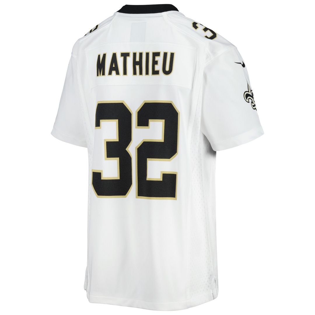 Tyrann Mathieu New Orleans Saints Youth Game Jersey - White