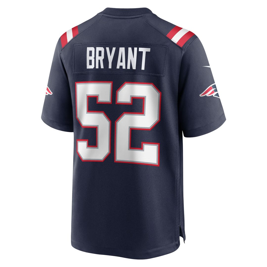 Marcus Bryant New England Patriots Team Game Jersey - Navy