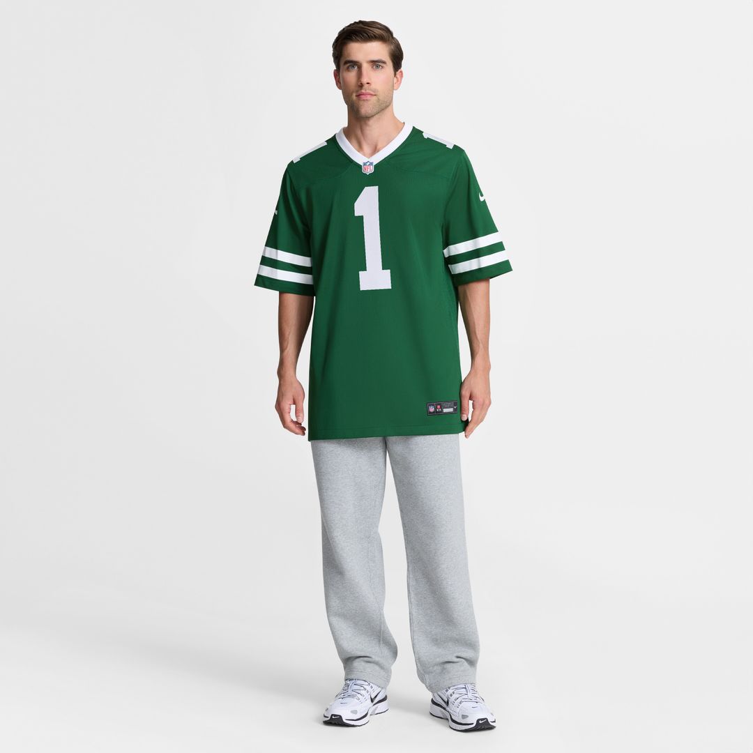 New York Jets #1 Dad Game Jersey - Legacy Green