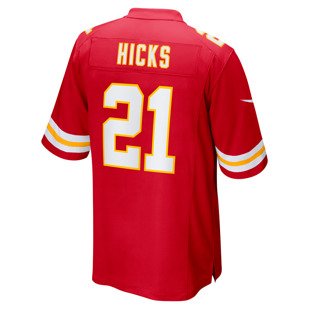 Jaden Hicks Kansas City Chiefs Game Jersey - Red