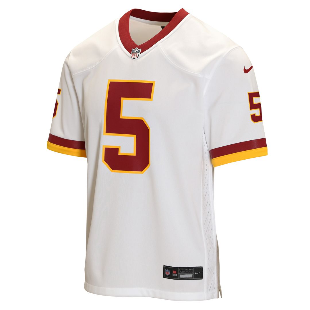 Jayden Daniels Washington Commanders Youth Game Jersey - White