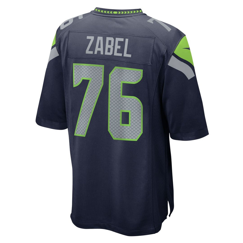 Grey Zabel Seattle Seahawks Team Game Jersey - College Navy