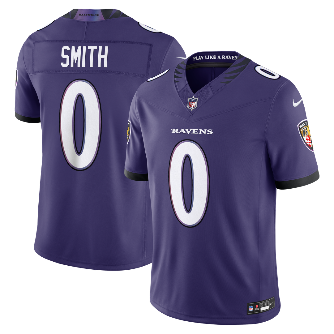 Roquan Smith Baltimore Ravens Vapor F.U.S.E. Stitched Limited Jersey - Purple