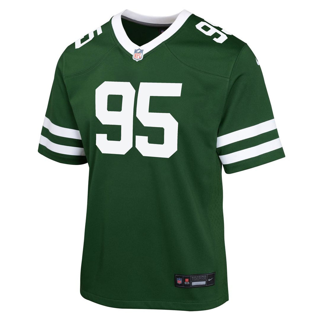 Quinnen Williams New York Jets Youth Game Jersey - Black