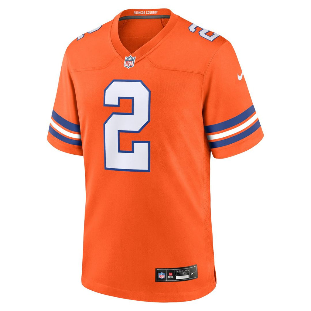 Patrick Surtain II Denver Broncos Mile High Collection 1977 Throwback Player Game Jersey - Orange