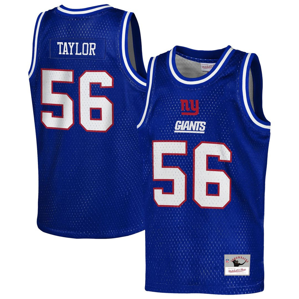 Lawrence Taylor New York Giants Mitchell & Ness Youth Retired Player Basketball Fashion Jersey - Royal