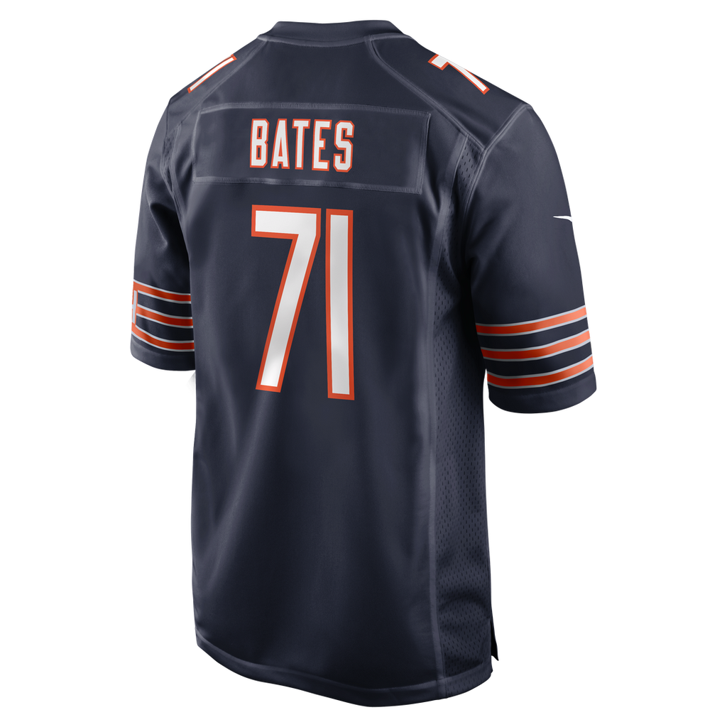 Ryan Bates Chicago Bears Game Jersey - Navy