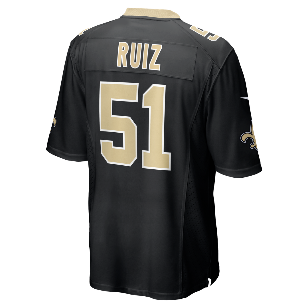 Cesar Ruiz New Orleans Saints Player Game Jersey - Black