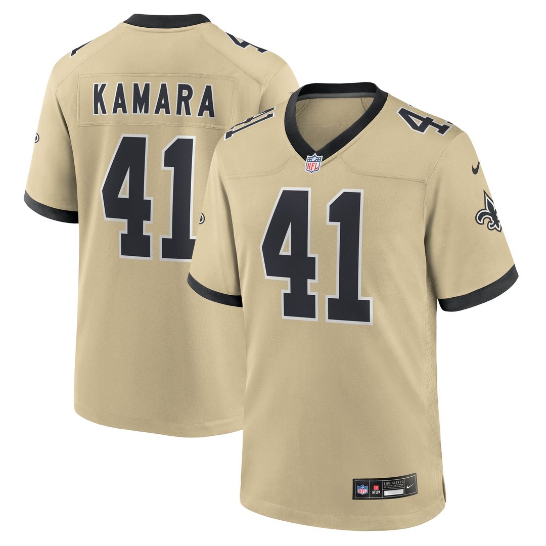 Alvin Kamara New Orleans Saints Game Jersey - Black
