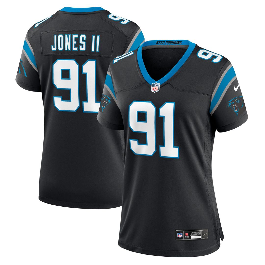 Patrick Jones II Carolina Panthers Women's Team Game Jersey - Black