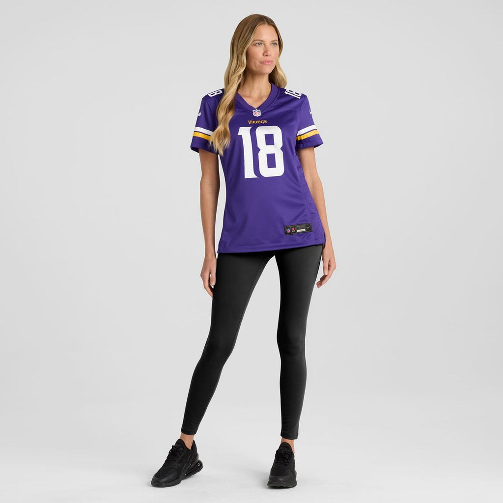 Justin Jefferson Minnesota Vikings Women's Game Jersey - Purple