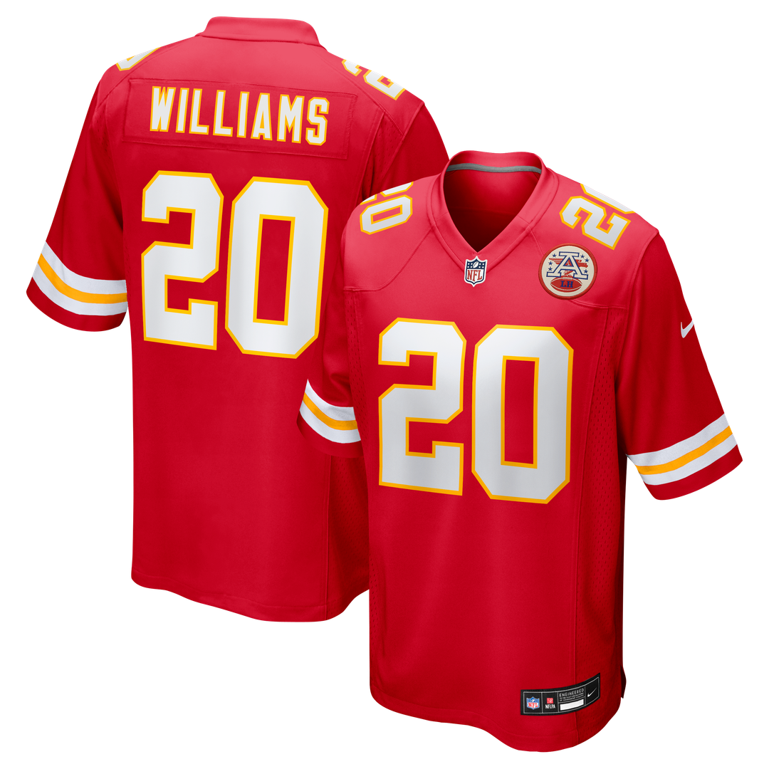 Nohl Williams Kansas City Chiefs Team Game Jersey - Red