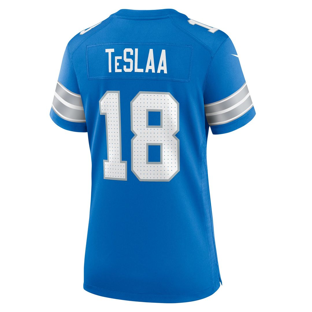 Isaac TeSlaa Detroit Lions Women's Game Player Jersey - Blue