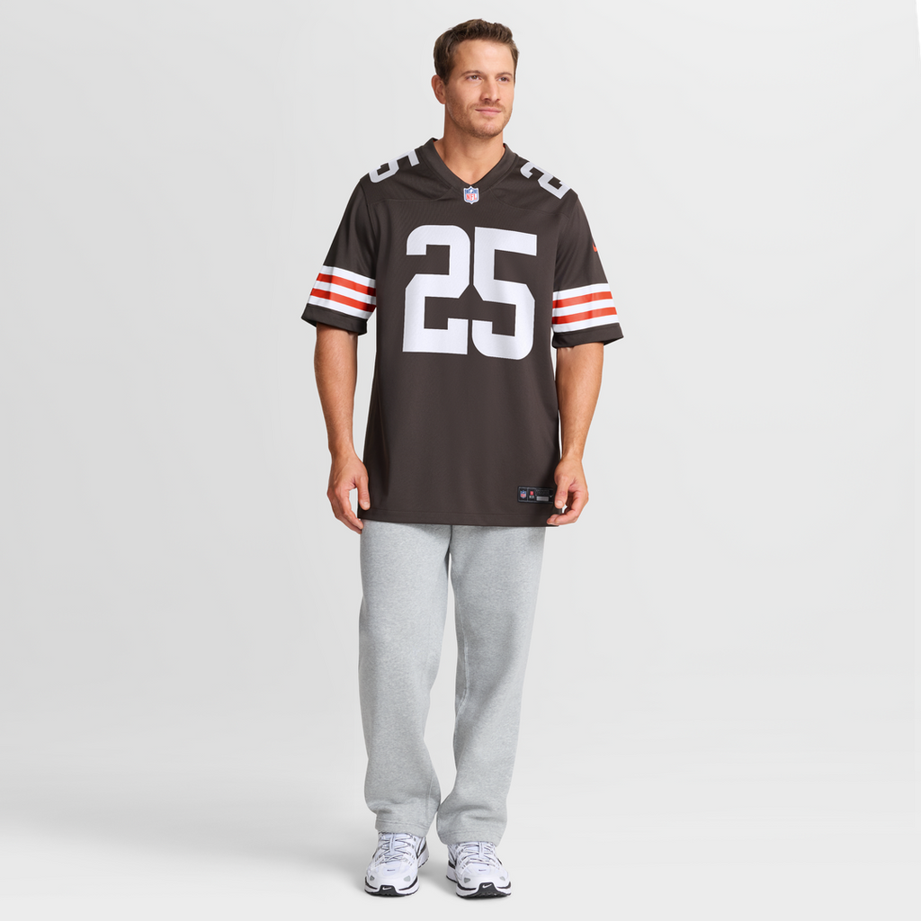 Andre Szmyt Cleveland Browns Team Game Jersey - Brown