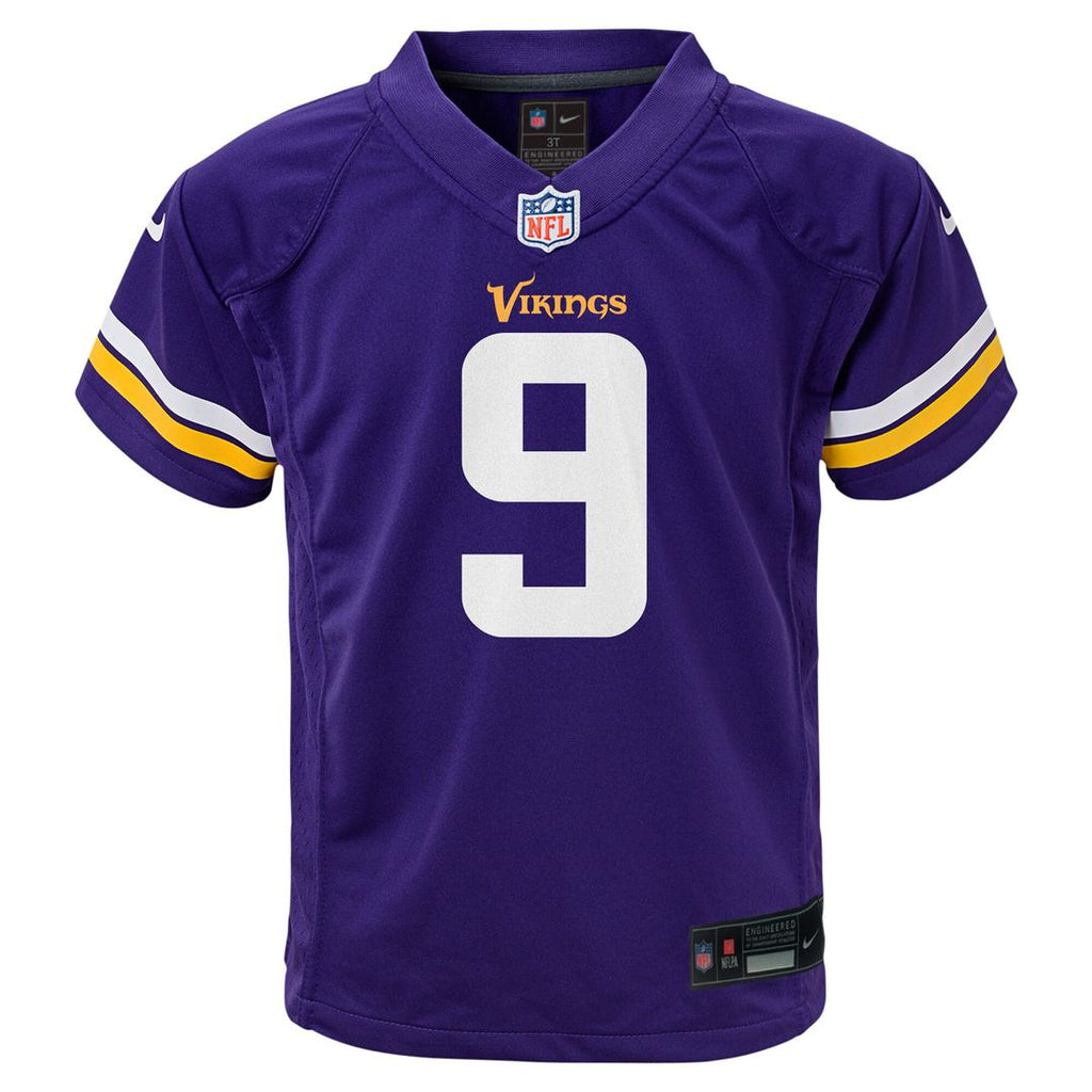 J.J. McCarthy Minnesota Vikings Toddler Game Jersey - Purple