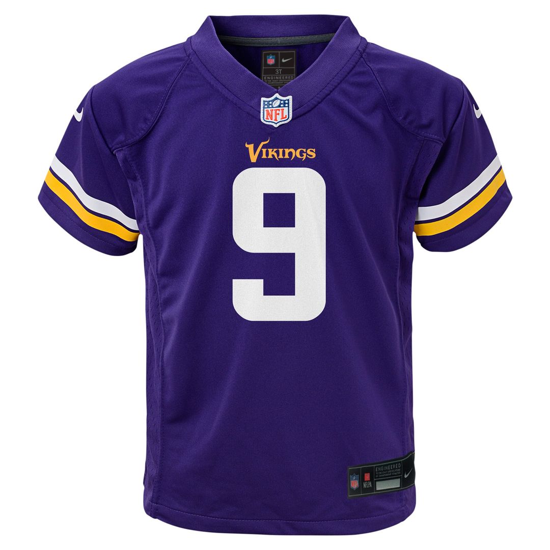 J.J. McCarthy Minnesota Vikings Toddler Game Jersey - Purple