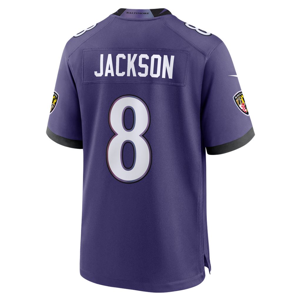 Lamar Jackson Baltimore Ravens Team Game Jersey - Purple