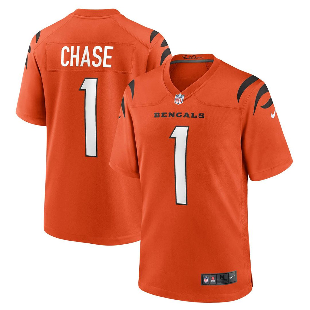 Ja'Marr Chase Cincinnati Bengals Alternate Game Jersey - Orange