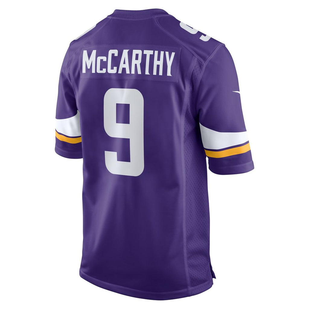 J.J. McCarthy Minnesota Vikings Player Game Jersey - Purple