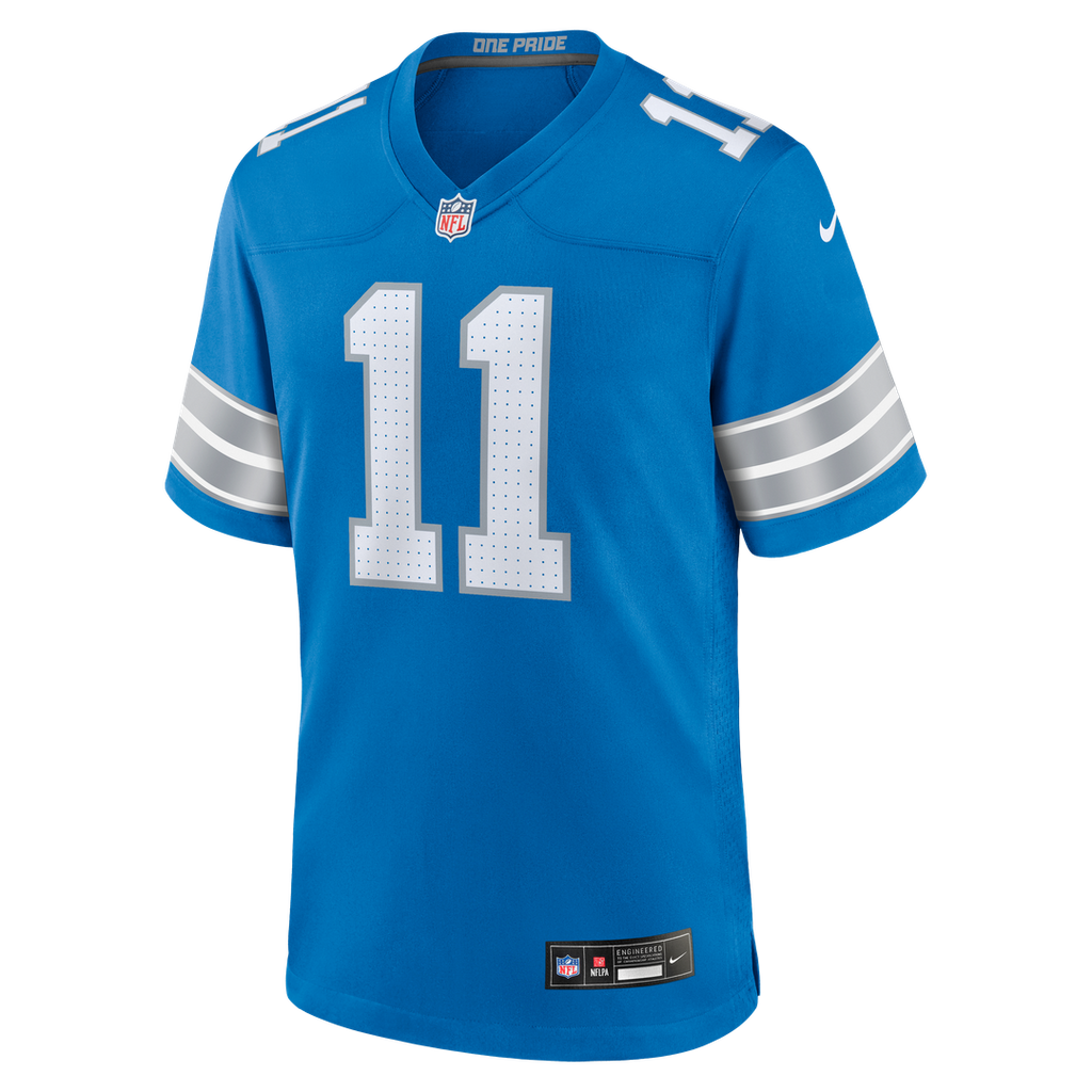 Damone Clark Detroit Lions Team Game Jersey - Blue