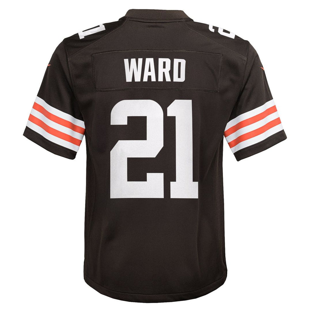 Denzel Ward Cleveland Browns Youth Game Jersey - Brown