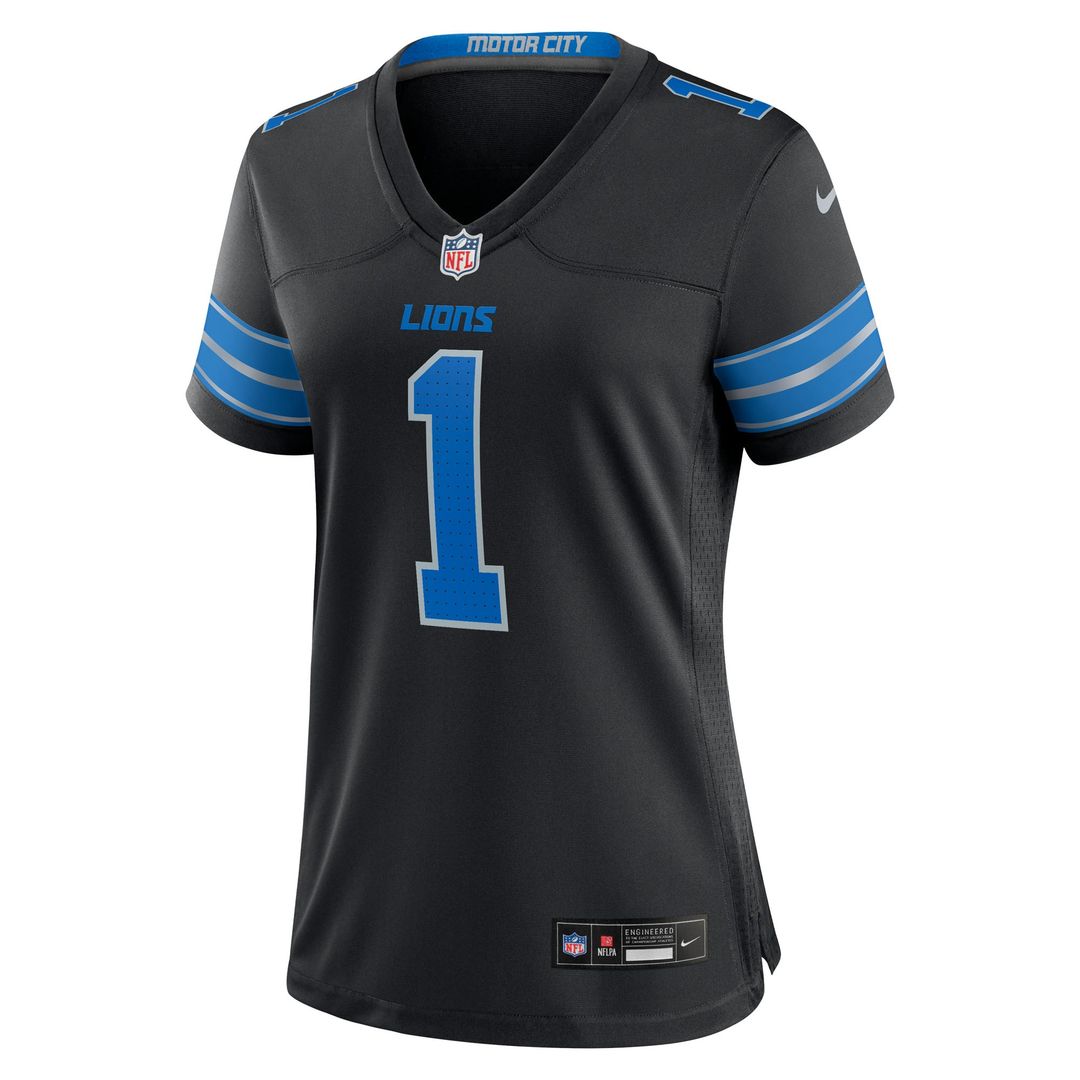 Jameson Williams Detroit Lions Women's 2nd Alternate Game Player Jersey - Black
