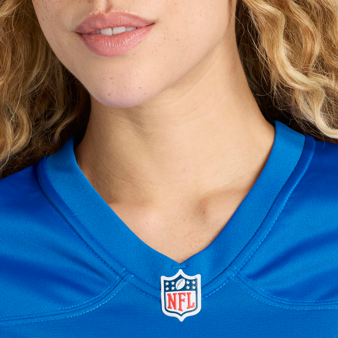 Chuck Clark Detroit Lions Women's Team Game Jersey - Blue