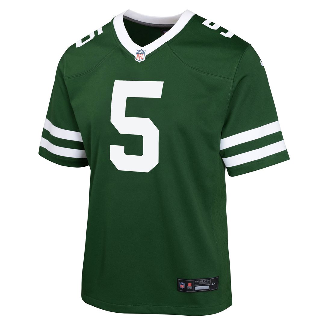 Garrett Wilson New York Jets Youth Game Jersey - Green