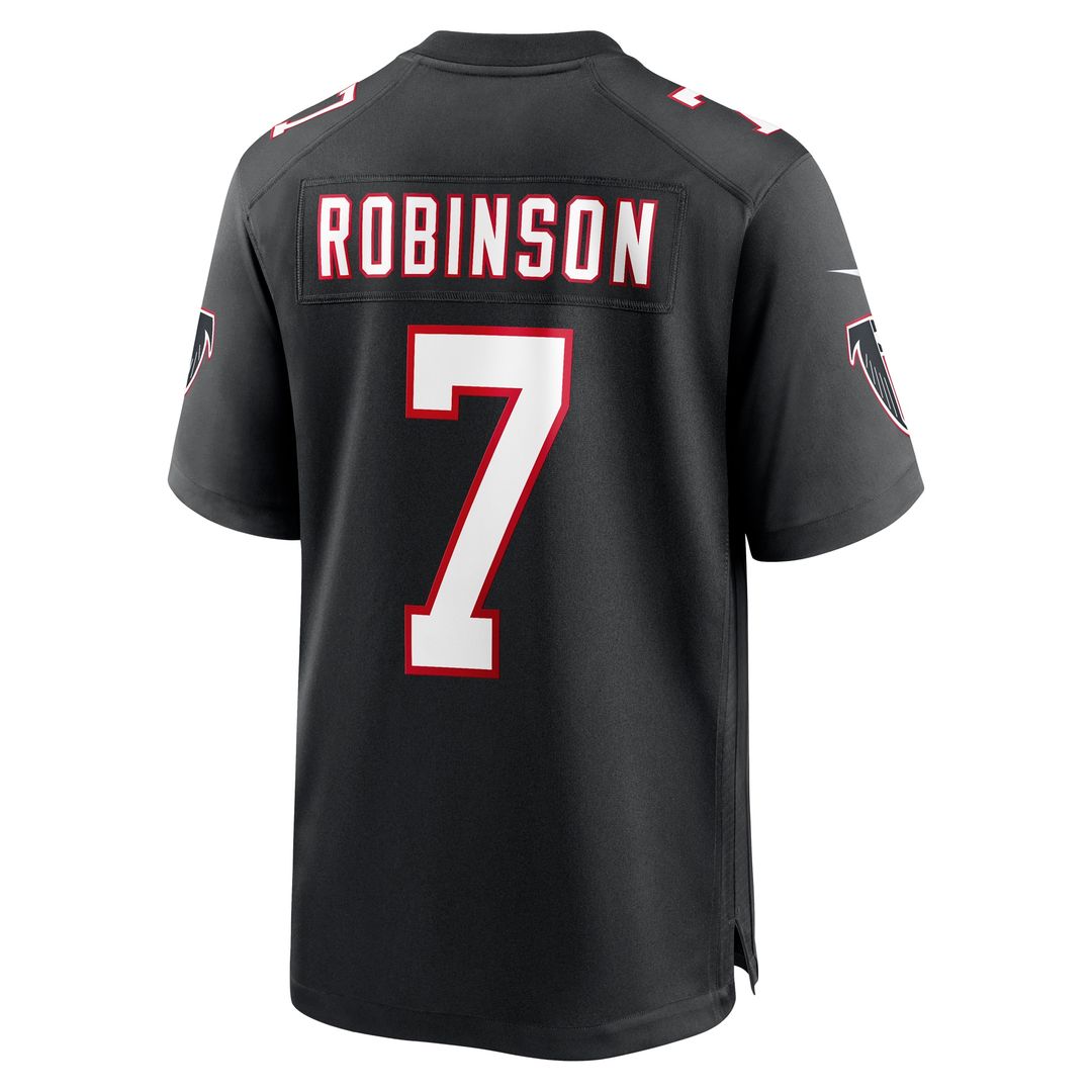 Bijan Robinson Atlanta Falcons Throwback Game Jersey - Black