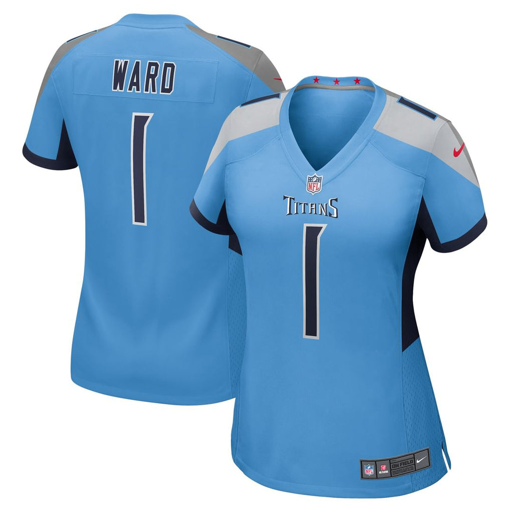 Cameron Ward Tennessee Titans Women's Team Game Jersey - Light Blue