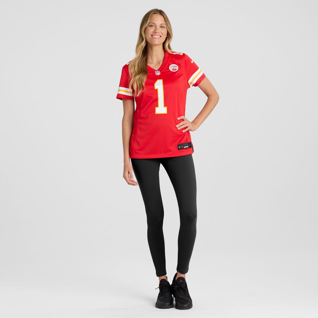 Number 1 Mom Kansas City Chiefs Women's Game Jersey - Red