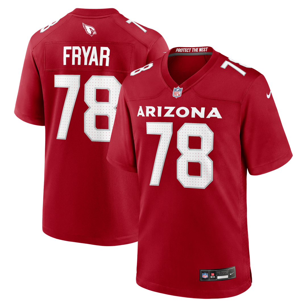 Josh Fryar Arizona Cardinals Team Game Jersey - Cardinal