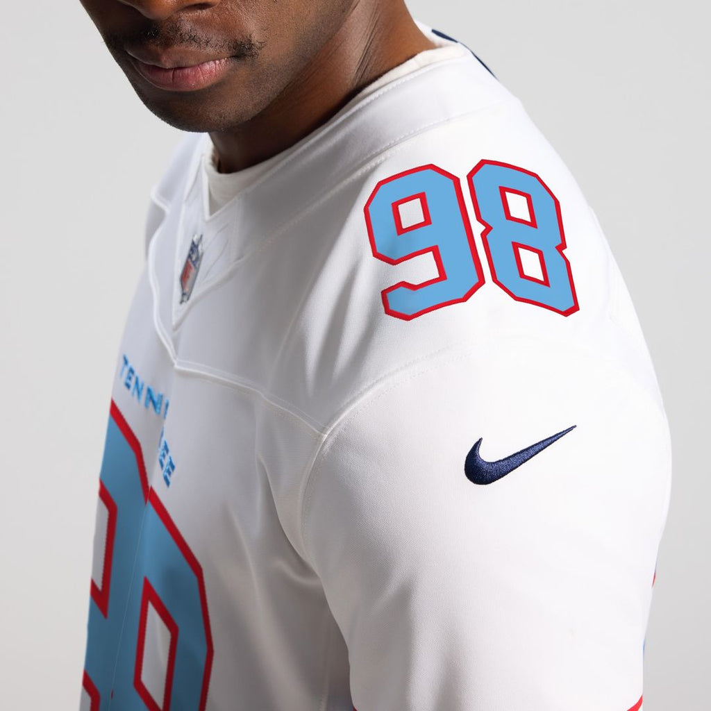 Jeffery Simmons Tennessee Titans Vapor F.U.S.E. Stitched Limited Jersey - White
