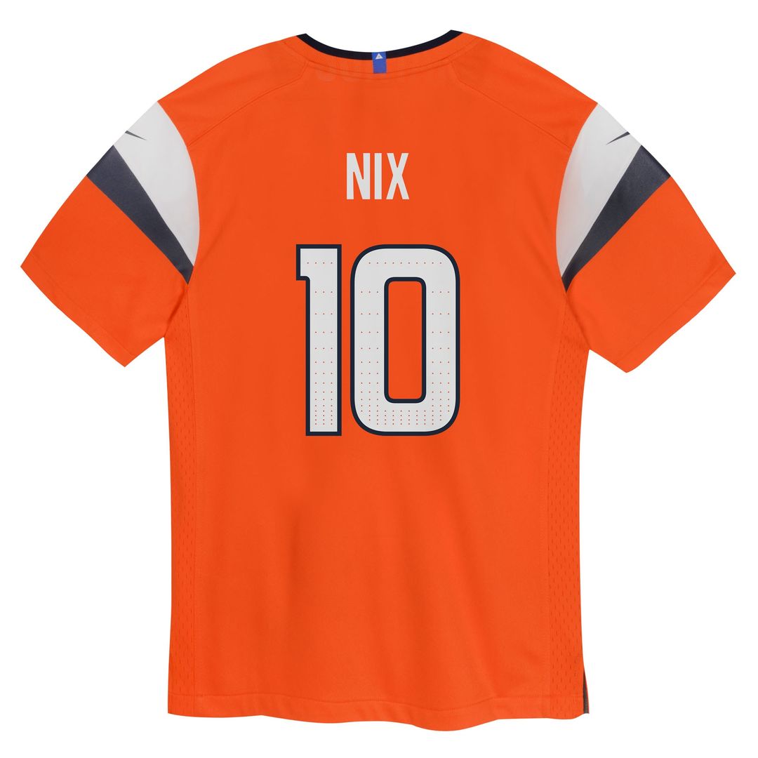 Bo Nix Denver Broncos Preschool Team Player Game Jersey - Orange
