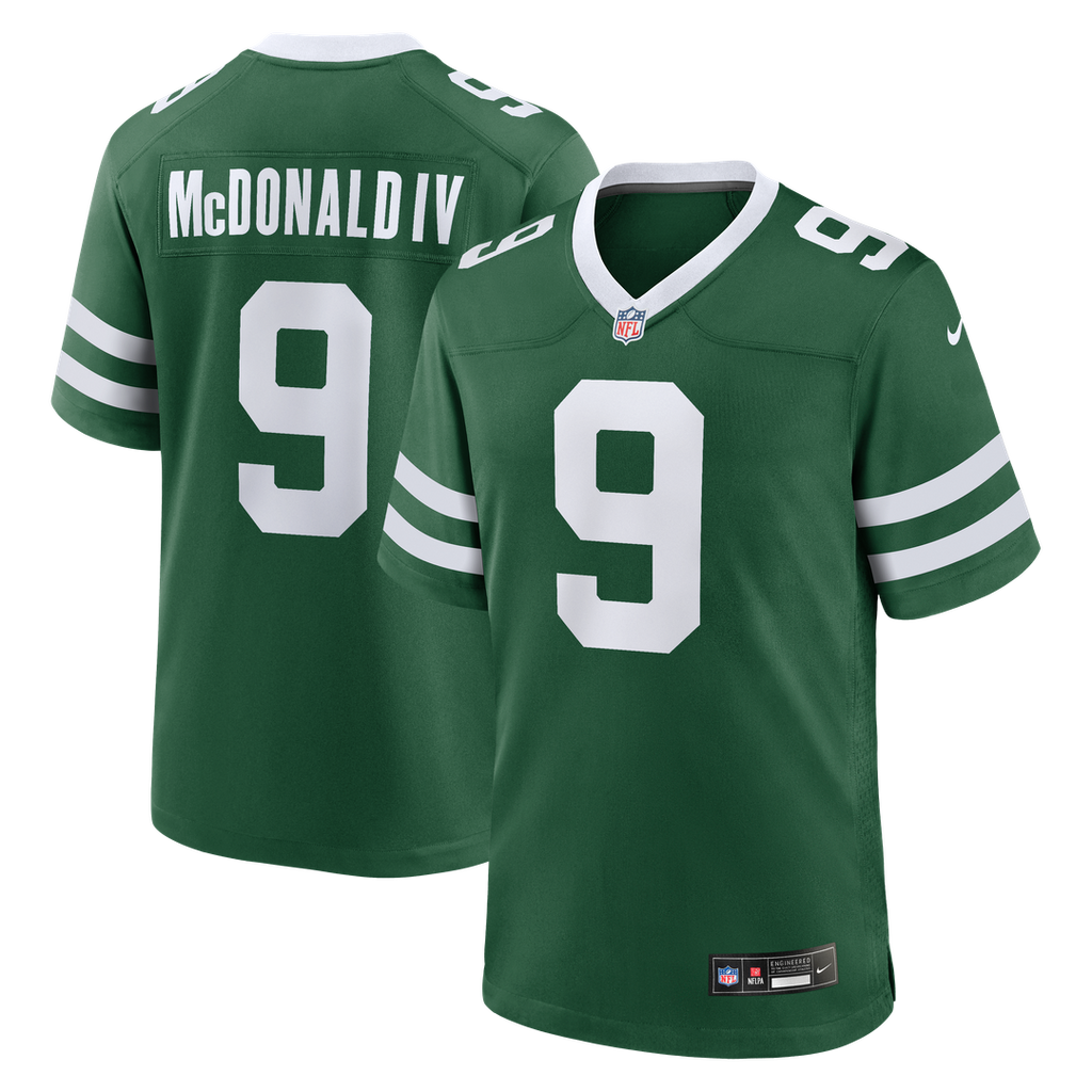 Will McDonald IV New York Jets Team Game Jersey - Legacy Green