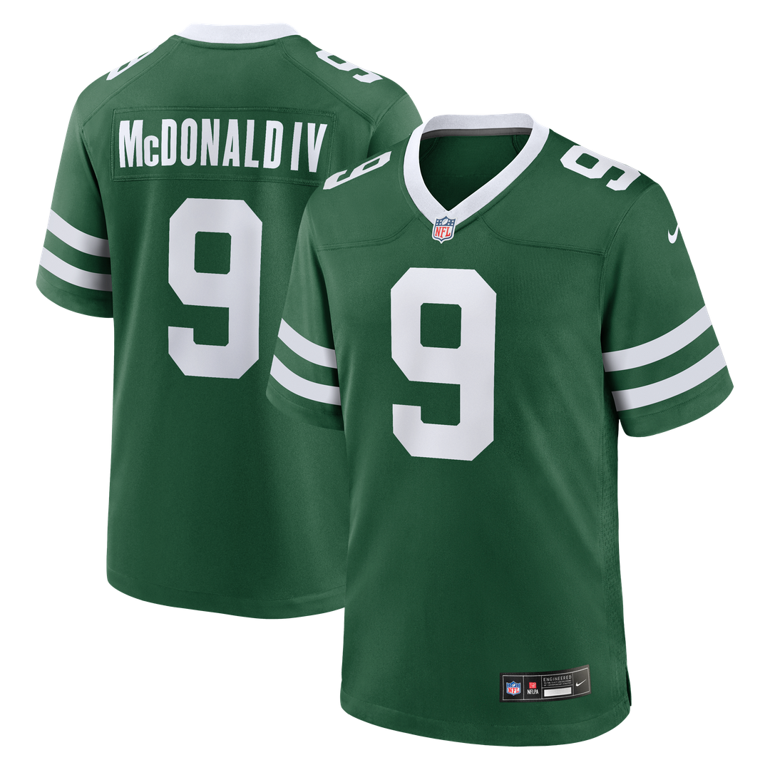 Will McDonald IV New York Jets Team Game Jersey - Legacy Green