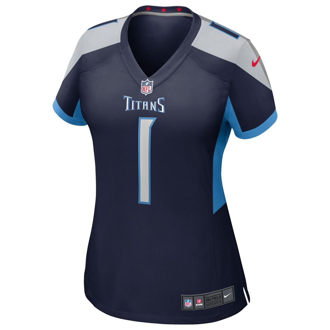 Cameron Ward Tennessee Titans Women's Team Game Jersey - Light Blue