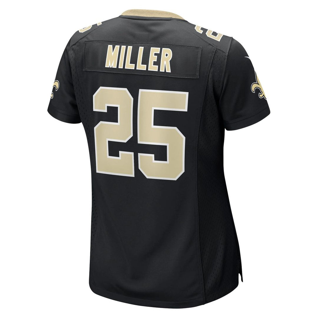 Kendre Miller New Orleans Saints Women's Team Game Jersey - Black